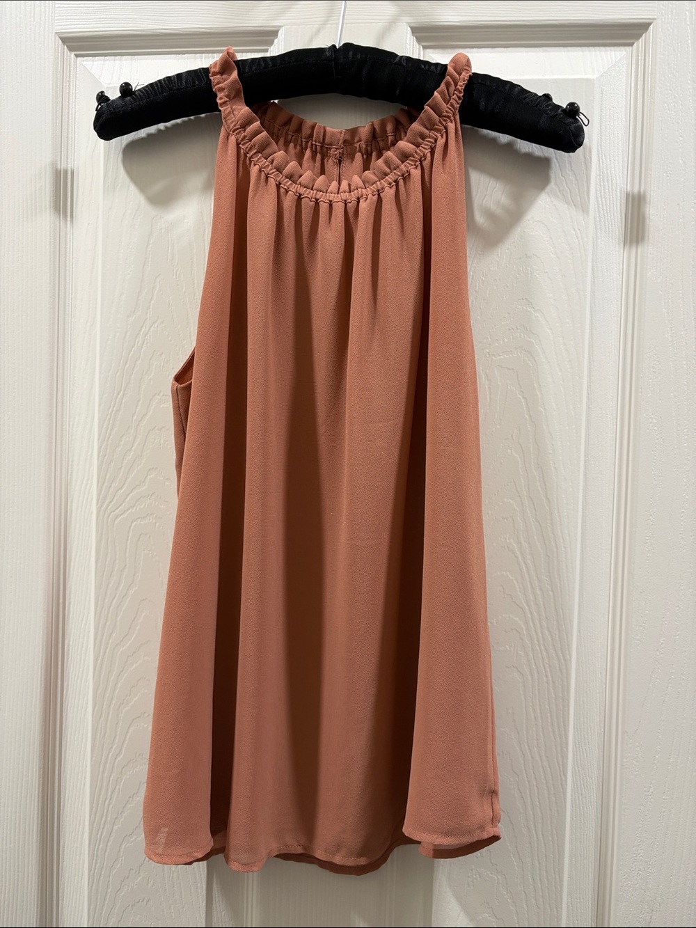 Sleeveless Halter Neck Camisole in Dusty Rose